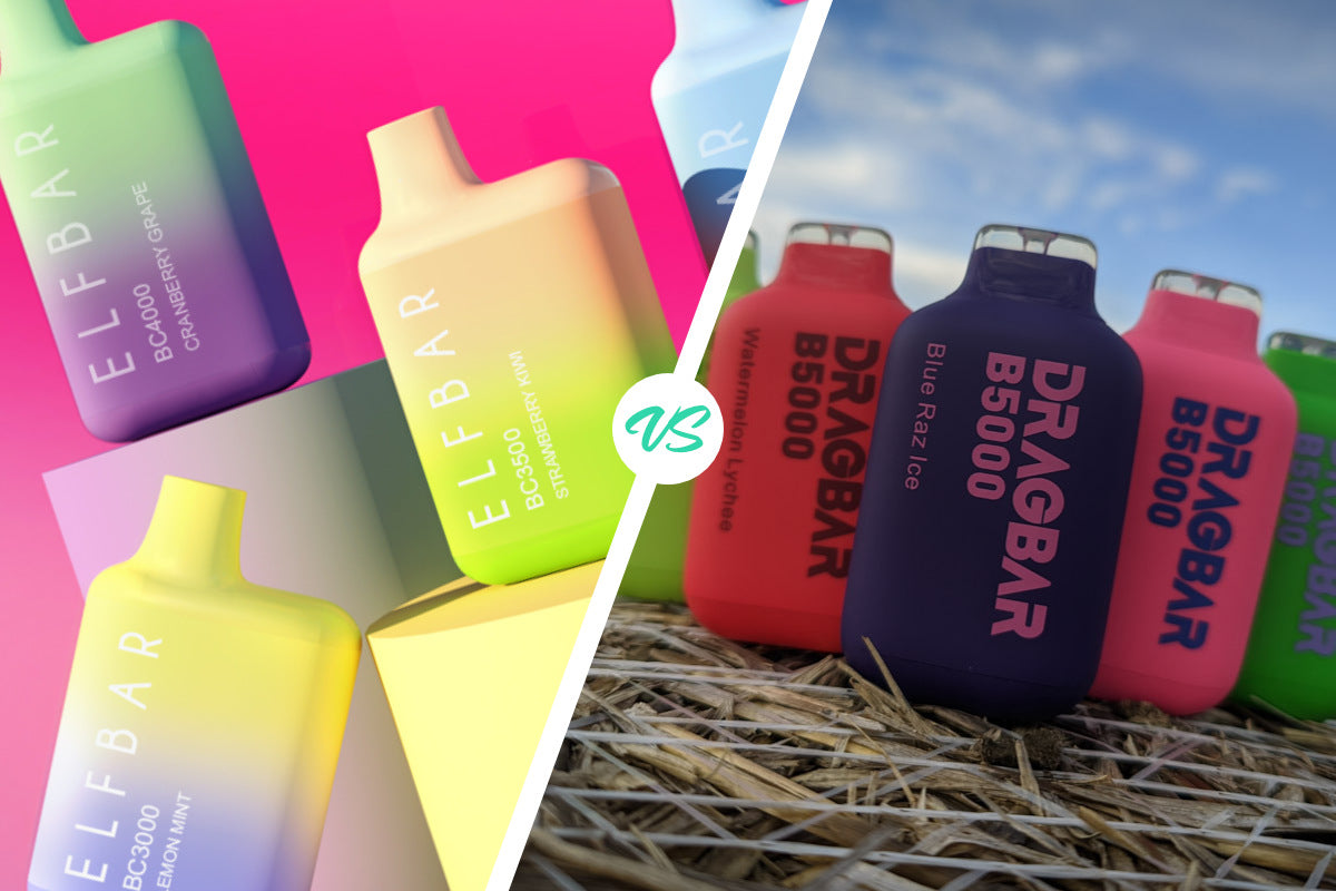vape soda flavor battle, Elfbar vs RELX flavor comparison, head-to-head disposable vapes, fizzy drink vape reproduction, boxing gloves vape - ELF BAR VS DRAGBAR DISPOSABLE VAPES COMPARED – WHICH IS BETTER?