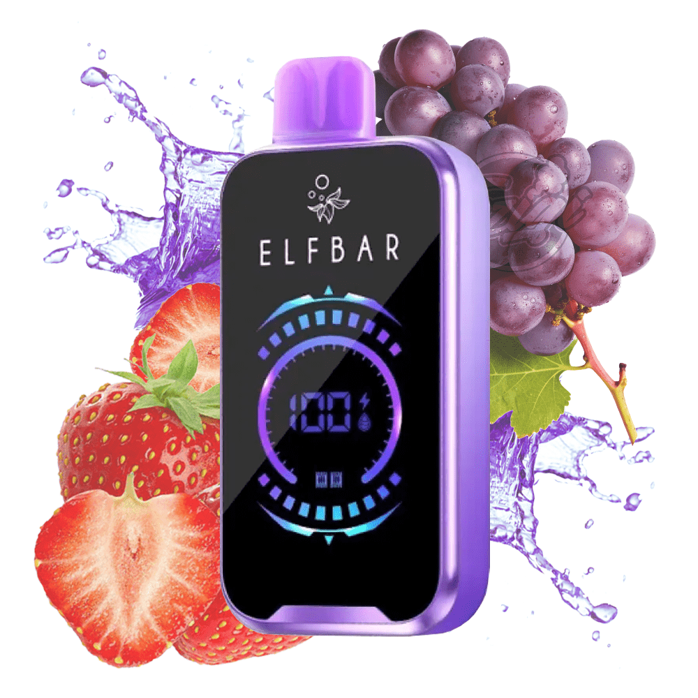 ELF BAR FS18000 STRAWBERRY GRAPE 5% RECHARGEABLE