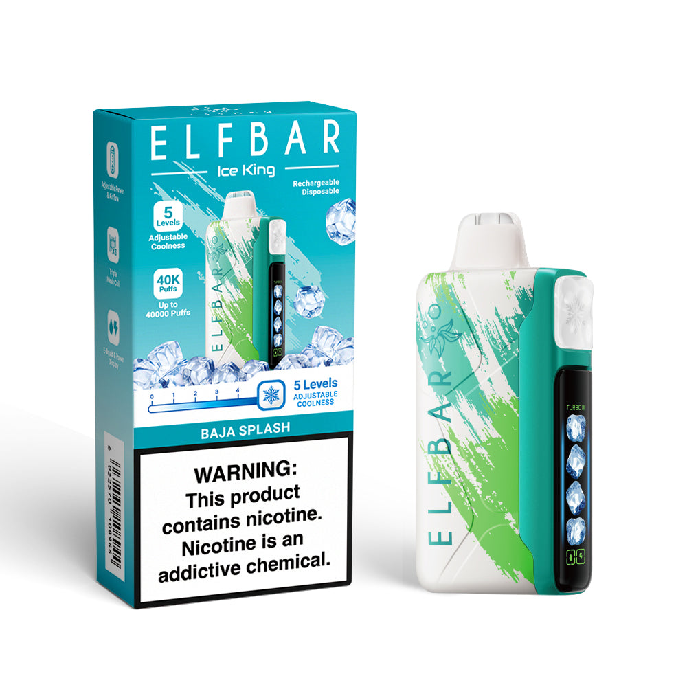 ELF BAR ICE KING 40000 BAJA SPLASH 5% RECHARGEABLE ELF BAR ICE KING 40000 BAJA SPLASH 5% RECHARGEABLE