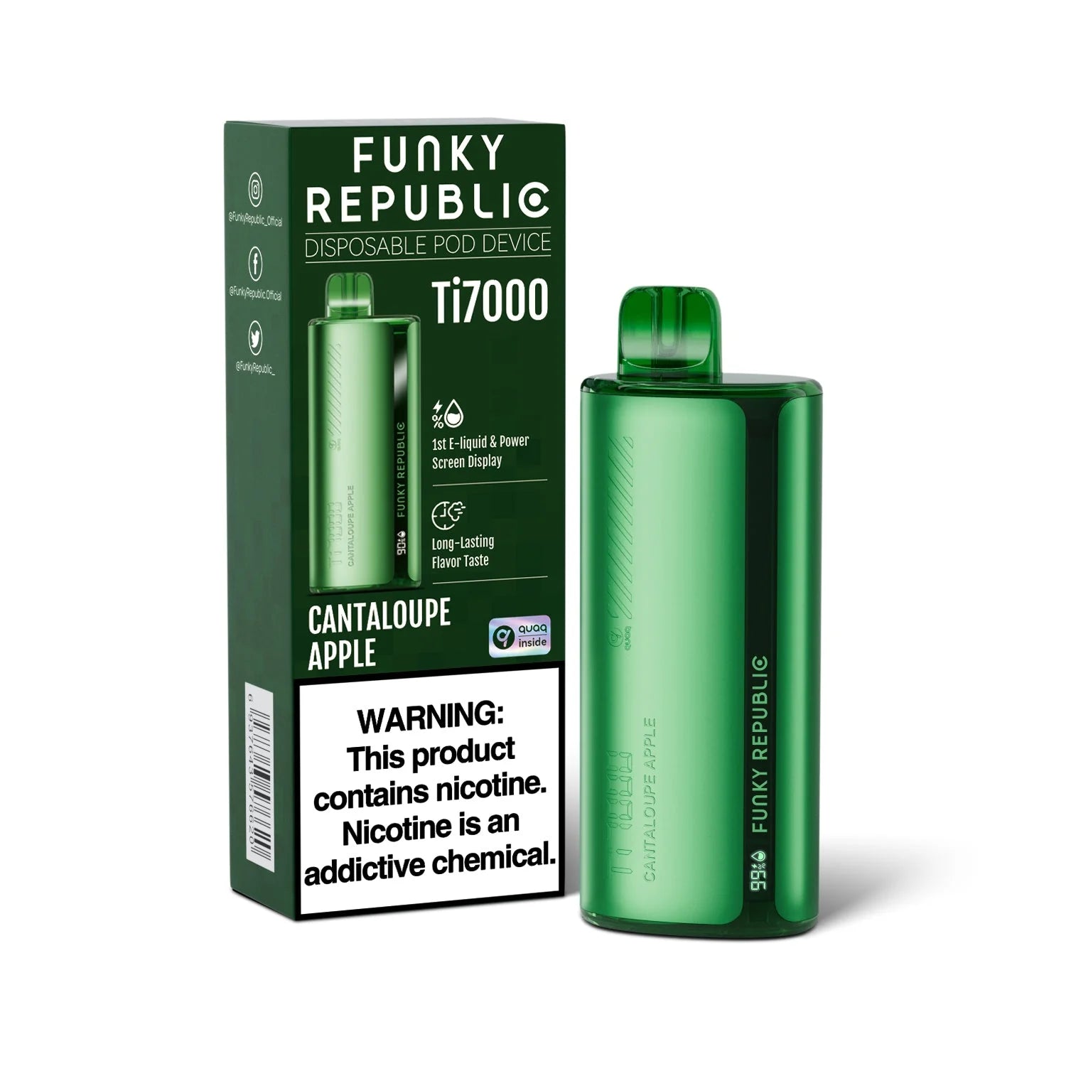 FUNKY REPUBLIC Ti7000 CANTALOUPE APPLE 5%