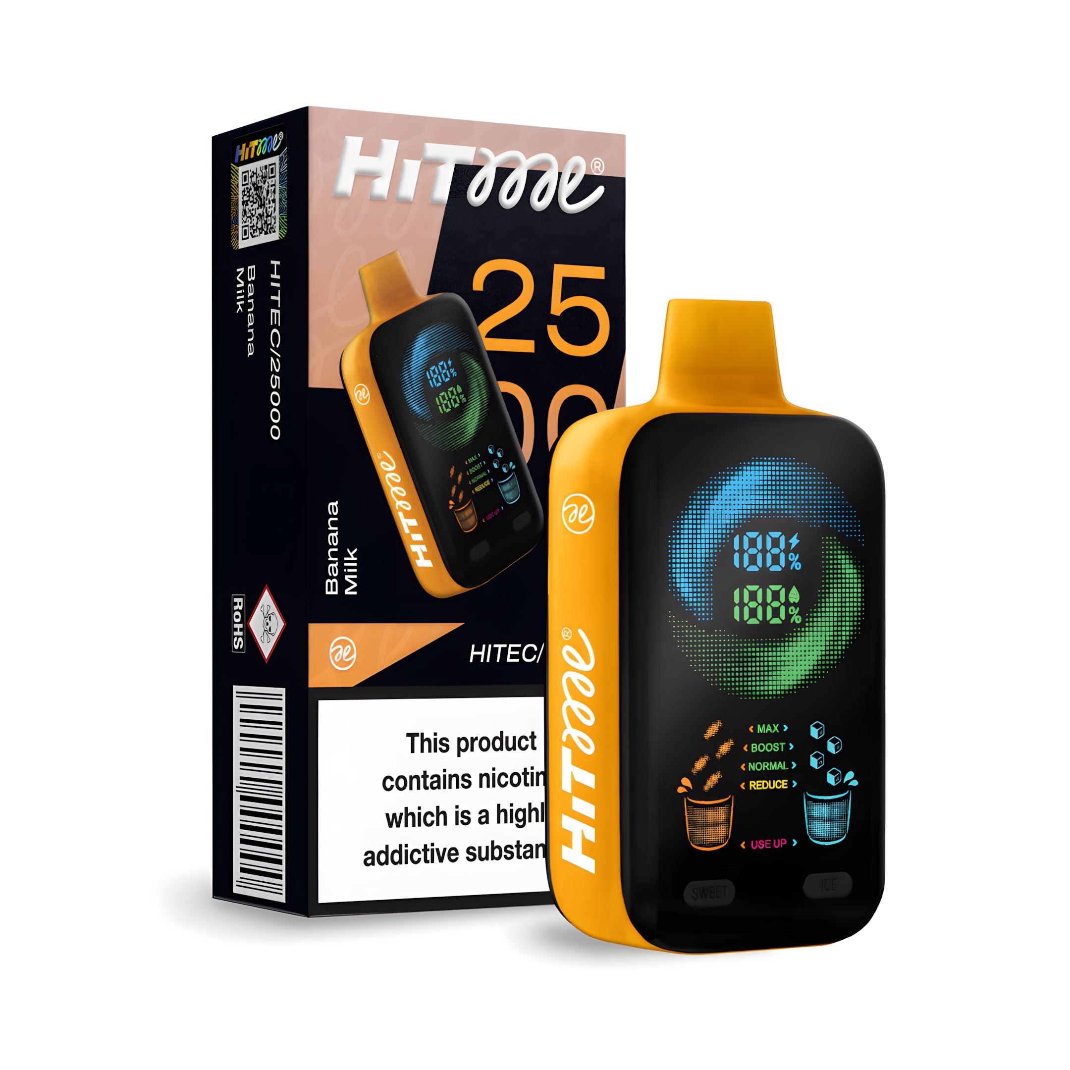 HITME HITEC 25000 Banana Milk 5% Nicotine