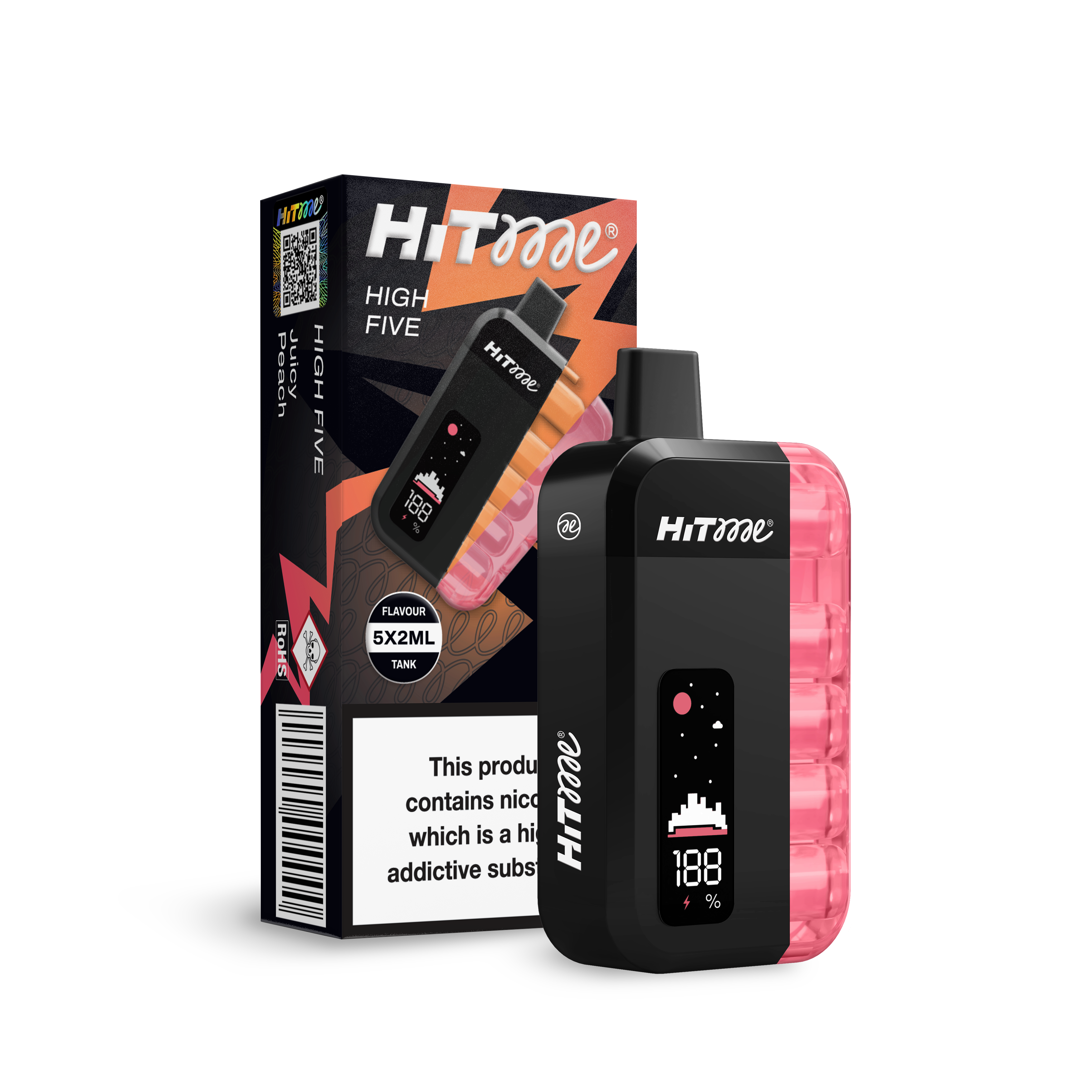 HITME HIGHFIVE KIT Juicy Peach 2% Nicotine