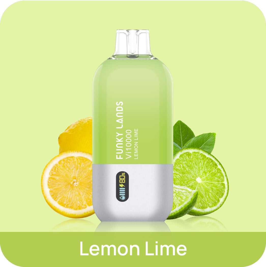 FUNKY LANDS Vi10000 LEMON LIME 5% RECHARGEABLE