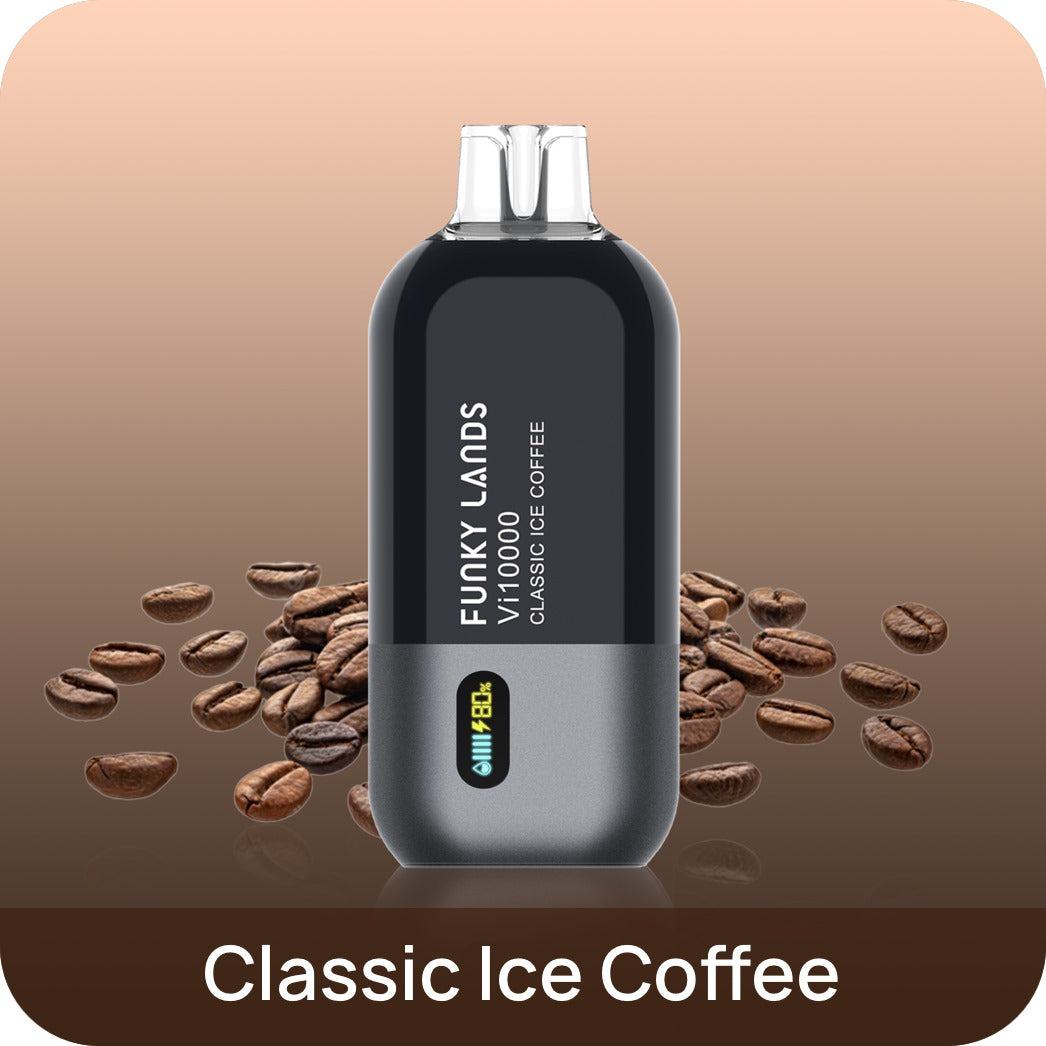 FUNKY LANDS Vi10000 CLASSIC ICE COFFEE 5% RECHARGEABLE