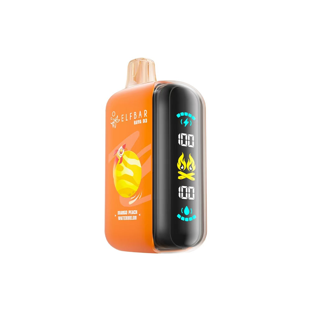 ELF BAR RAYA D3 MANGO PEACH WATERMELON 5% RECHARGEABLE
