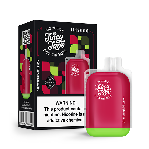 JUICY JANE 12000 STRAWBERRY KIWI LEMON  5% RECHARGEABLE