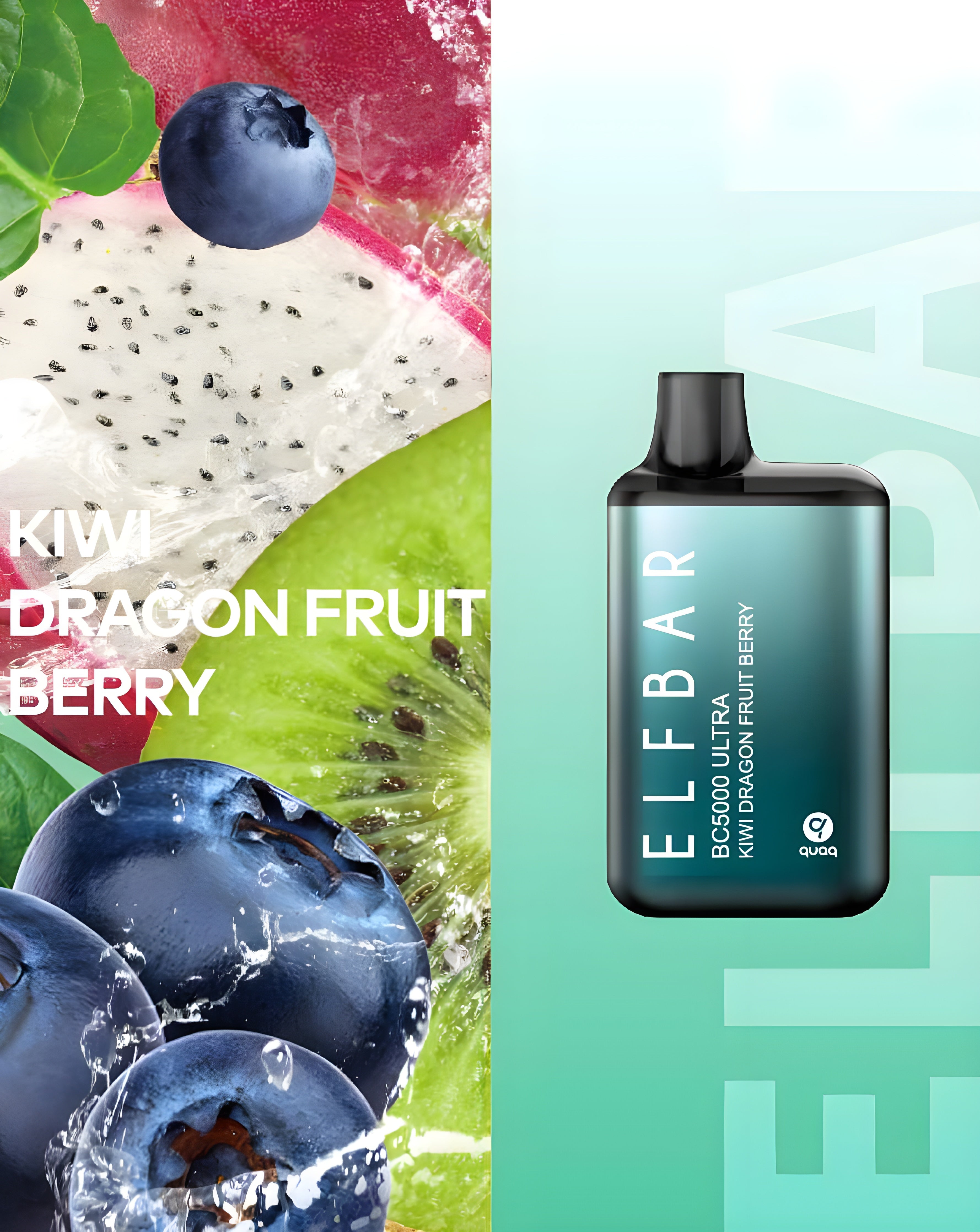 ELF BAR BC5000 ULTRA KIWI DRAGON FRUIT BERRY 5% RICARICABILE