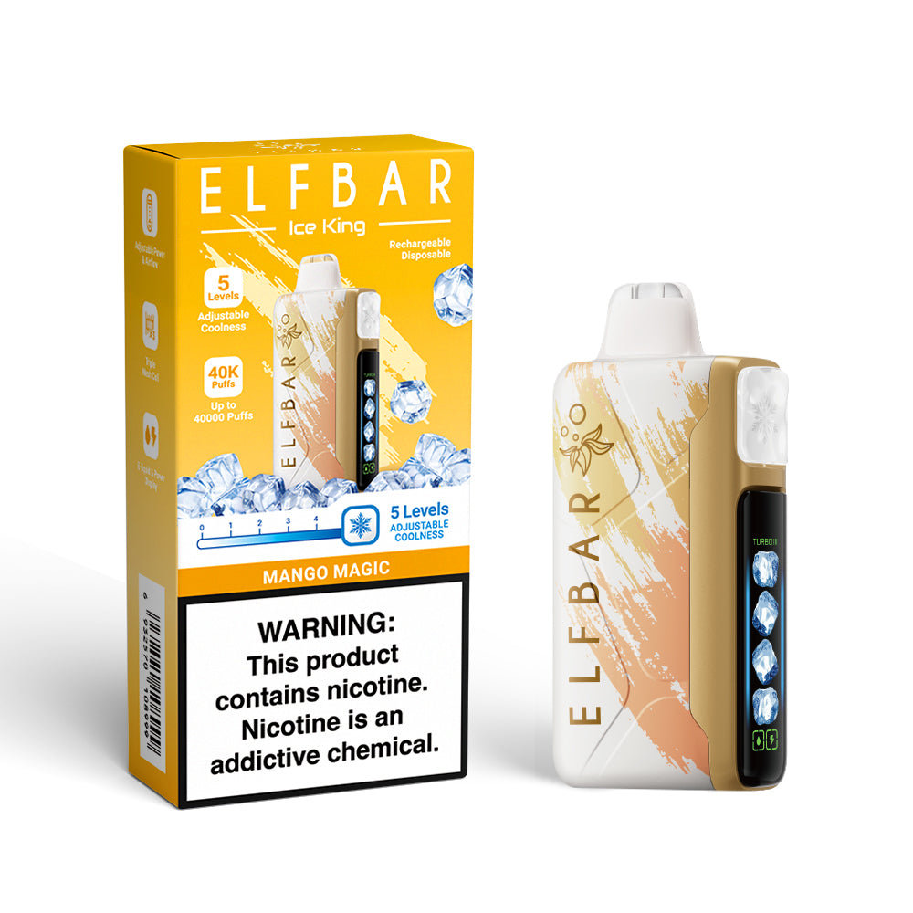 ELF BAR ICE KING 40000 MANGO MAGIC 5% RECHARGEABLE