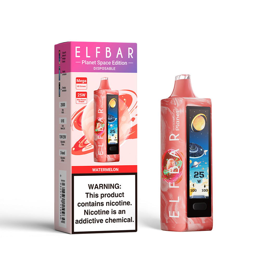 ELF BAR PLANET 25000 WATERMELON 5% RECHARGEABLE