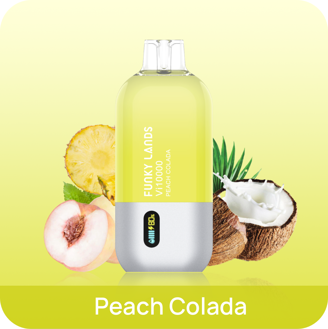 FUNKY LANDS Vi10000 PEACH COLADA 5% RECHARGEABLE