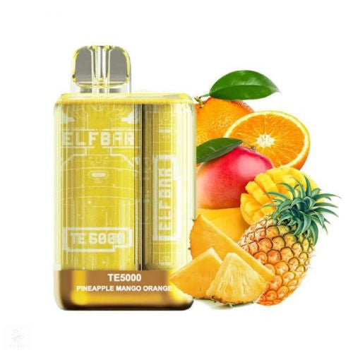 ELF BAR TE5000  PINEAPPLE MANGO ORANGE 5% REACHARGEABLE