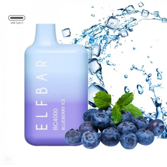 ELF BAR BC 4000 BLUEBERRY ICE 5% RECHARGEABLE