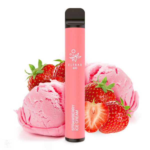 ELF BAR 600 STRAWBERRY ICE CREAM  2%