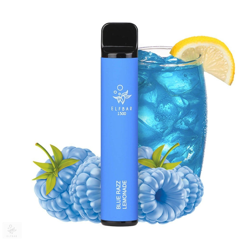 ELF BAR 1500 BLUE RAZZ LEMONADE 0% - NIKOTIN FREE