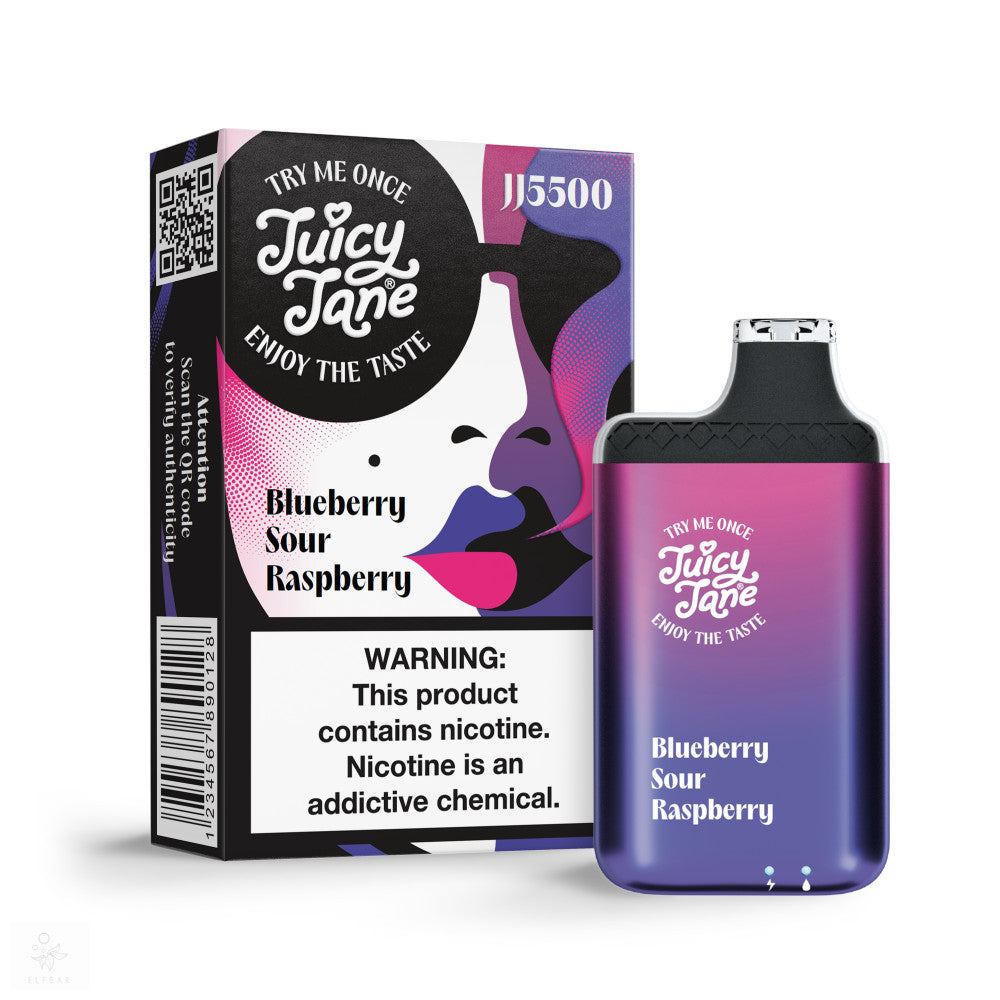 JUICY JANE 5500 BLAUBEERE SAUER HIMBEERE 5 % WIEDERAUFLADBAR